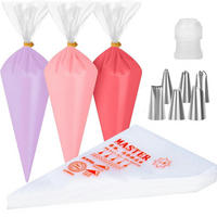 SPRITZBEUTEL 100 Stück Set Transparent 16 cm x 26 cm - Multicolor, Kunststoff (16/2.5/26cm)