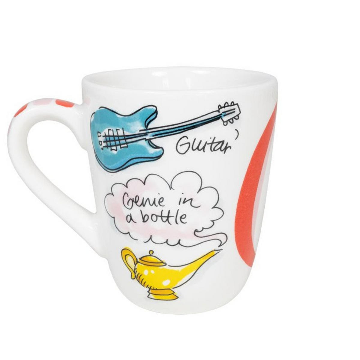 BECHER Love Letter G in Bunt - 350 ml - Multicolor, Keramik (0.35L) - Blond Amsterdam