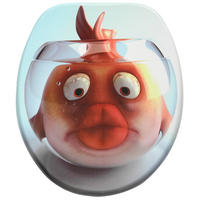 WC-SITZ Goldfisch - Orange, Holzwerkstoff (38/6/47cm) - Sanilo