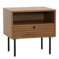 NACHTTISCH rechteckig Braun - Braun, Holz (50/50/40cm) - MCW