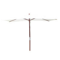 SONNENSCHIRM pise ecru rechteckig 2 97 x 1 91 cm - Beige, Holz (191/297cm) - Concept Usine