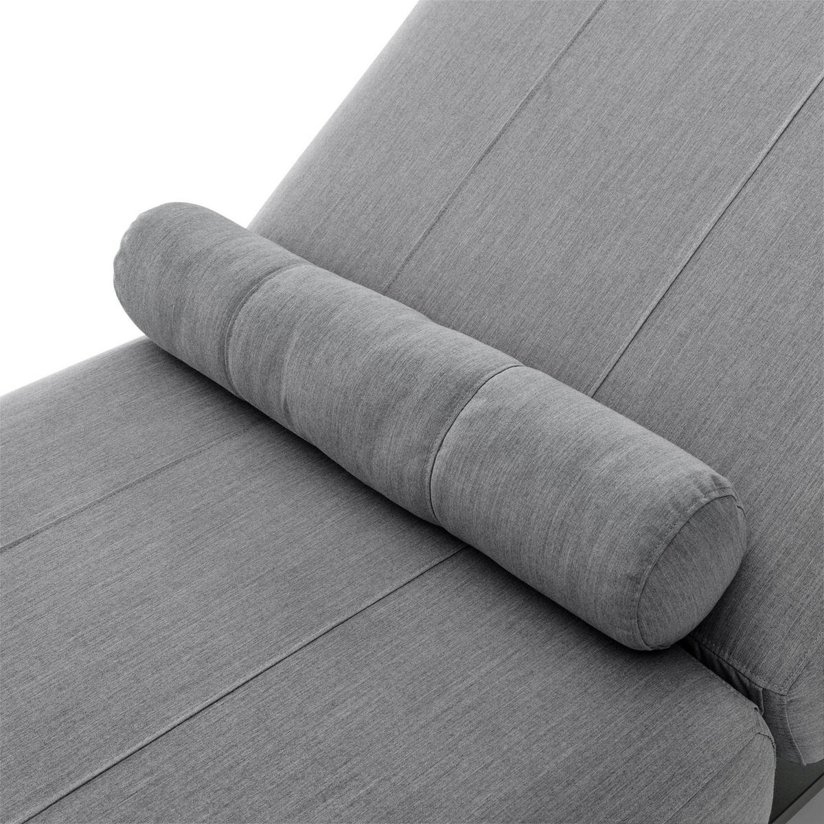 SONNENLIEGE TROPEA schwarz, dunkelgrau - Schwarz, Kunststoff (213/32/91cm) - IDIMEX