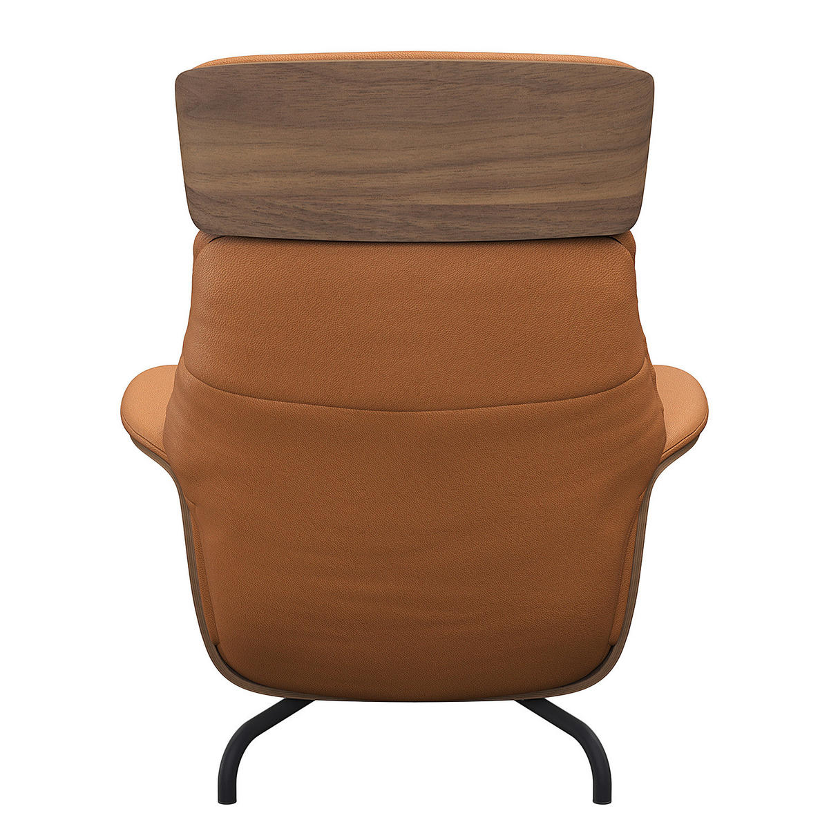 RELAXLIEGE - Echtleder - Cognac/Schwarz, Leder/Metall (83/103/147cm) - home24