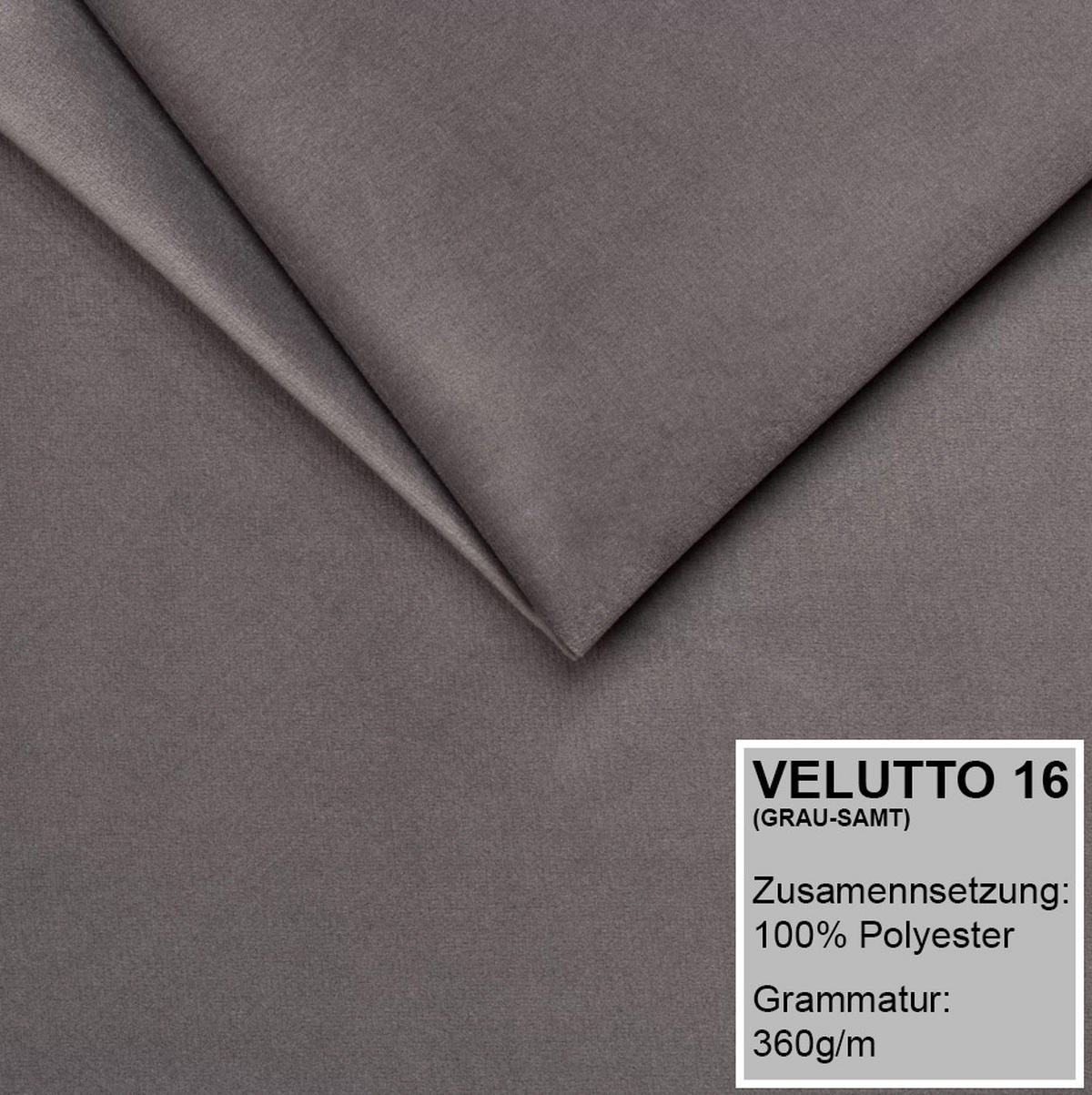 POLSTERBETT MAROKO 120 x 200 in Grau - Grau, Textil (120/200cm) - A&J MöbelLand