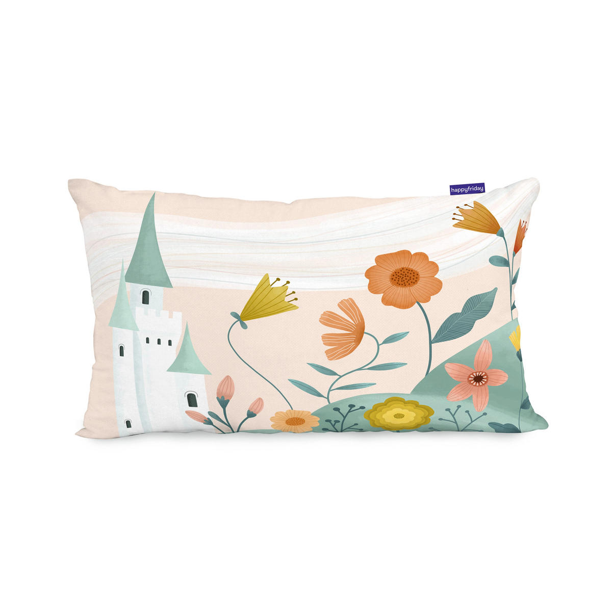 KISSENBEZUG dreaming 50x30 cm mehrfarbig - Multicolor, Textil (50/30cm) - Happy Friday