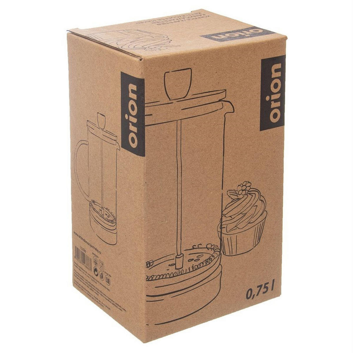 TEEKANNE Beige 9/9/19 cm 52934 - Beige, Glas (0.75L) - Orion 