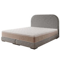 POLSTERBETT LEON1 200x 200 cm Farbe: Grau - Grau, Textil (200/200cm) - A&J MöbelLand