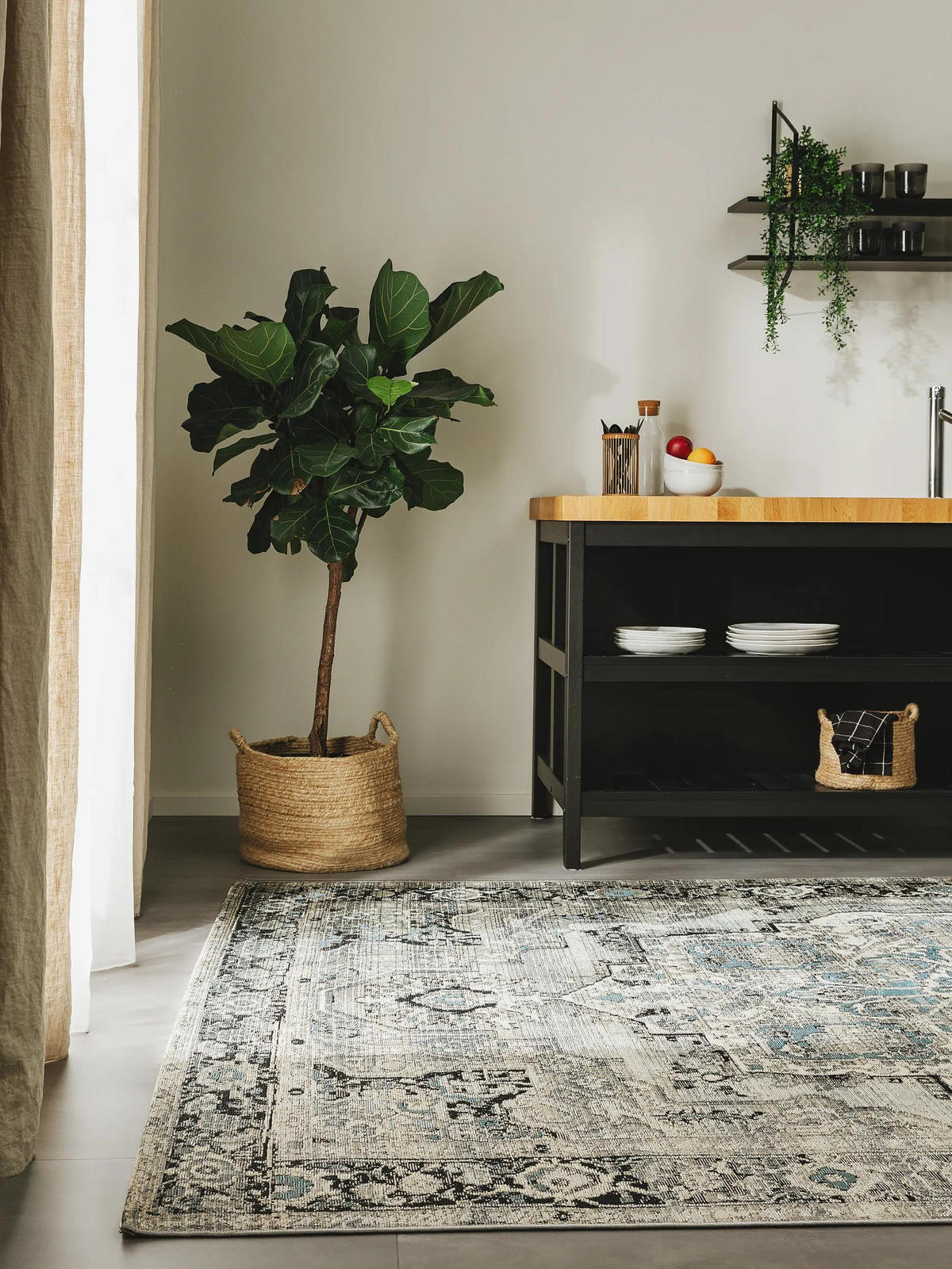 OUTDOORTEPPICH Artis Grau 200x285 cm - Grau, Textil (200/285cm) - benuta Nest