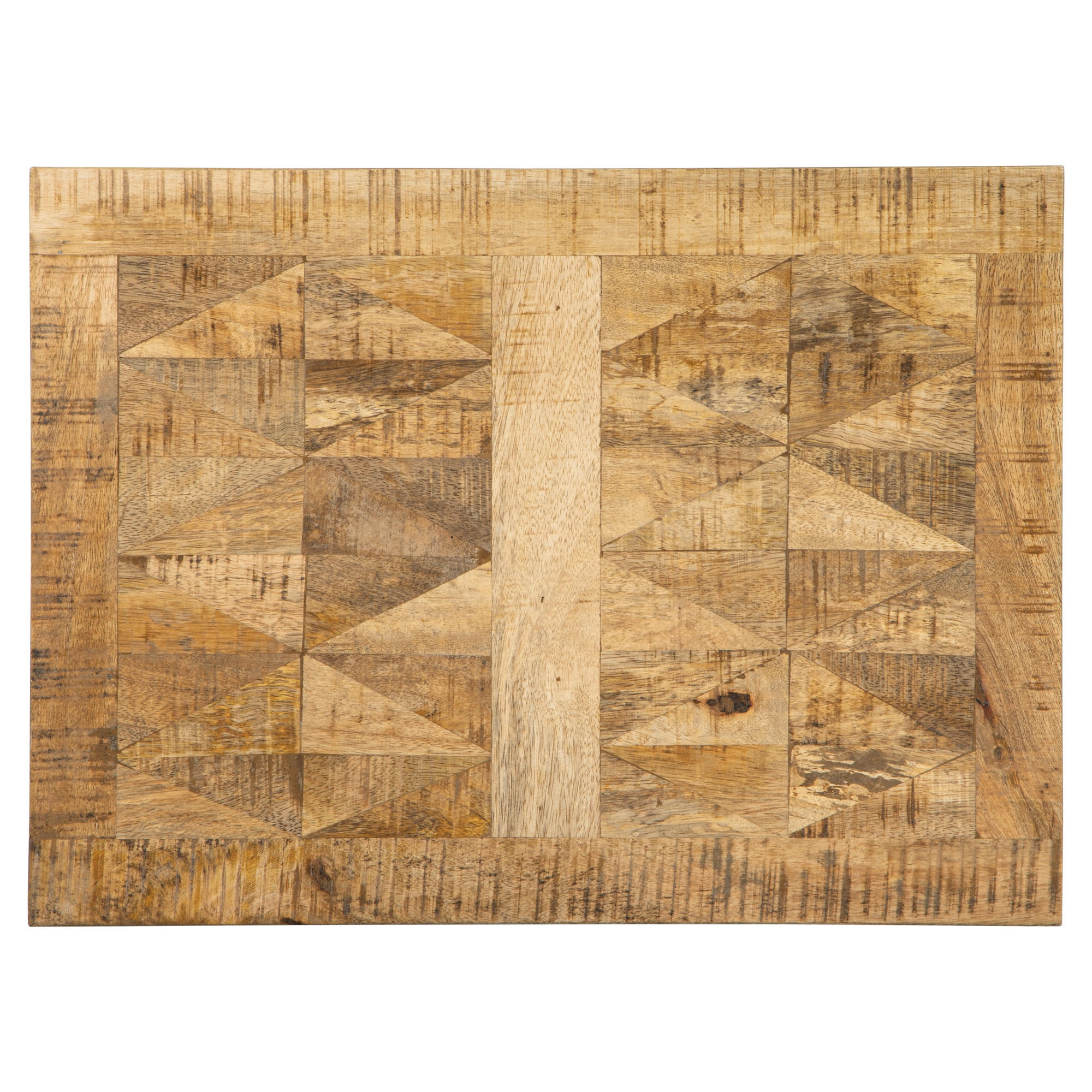 BEISTELLTISCH 48x35x63 cm Natur-Schwarz aus Mangoholz - Naturfarben, Holz (48/35/63cm) - WOMO-DESIGN