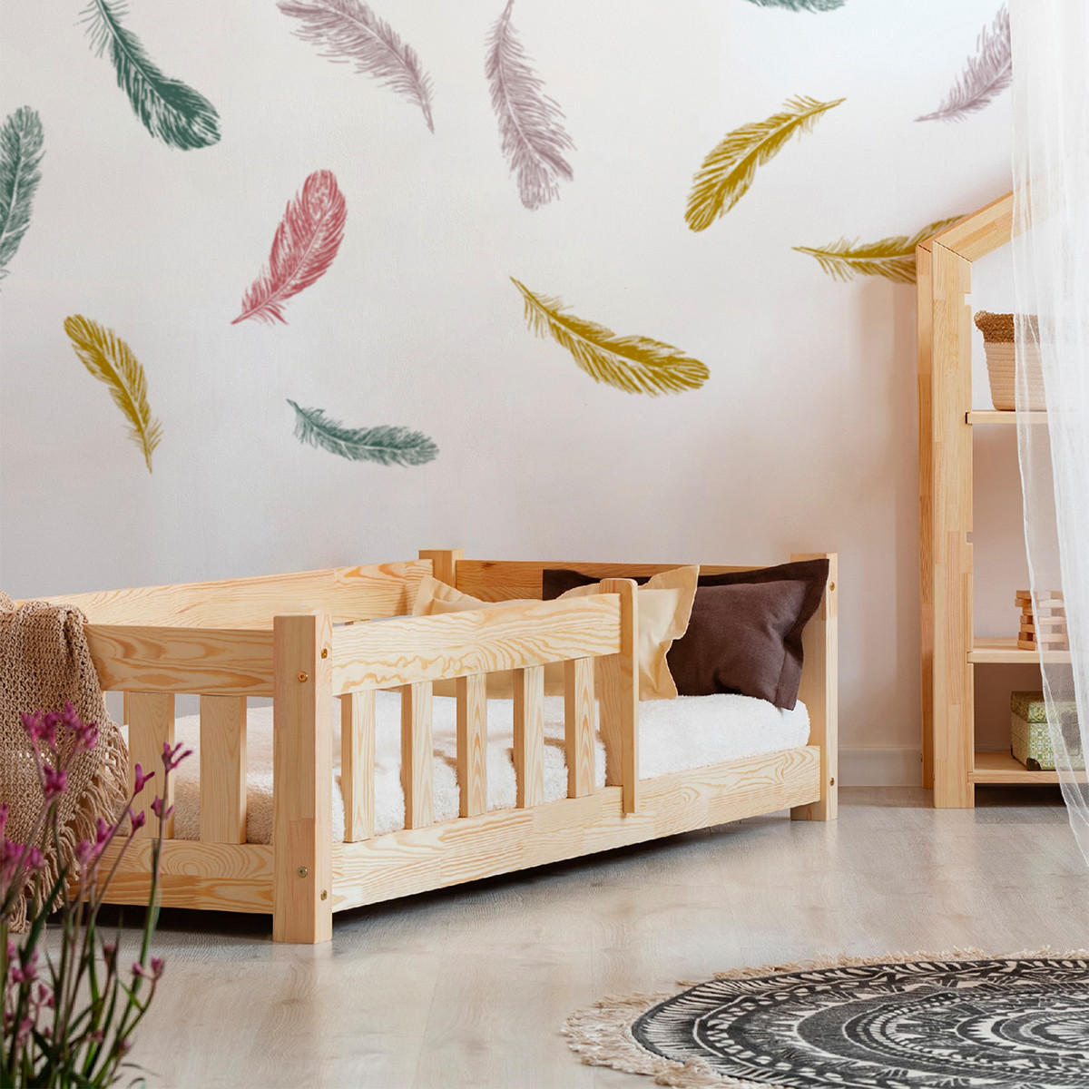 POSTEL 90/190 Elise Přírodní dřevo - hnědá, dřevo (90/190cm) - Petits-meubles