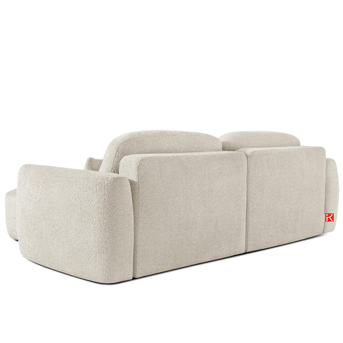 SITZGARNITUR ELOSA - Weiß, Holz/Textil (245/85/165cm) - KONSIMO®