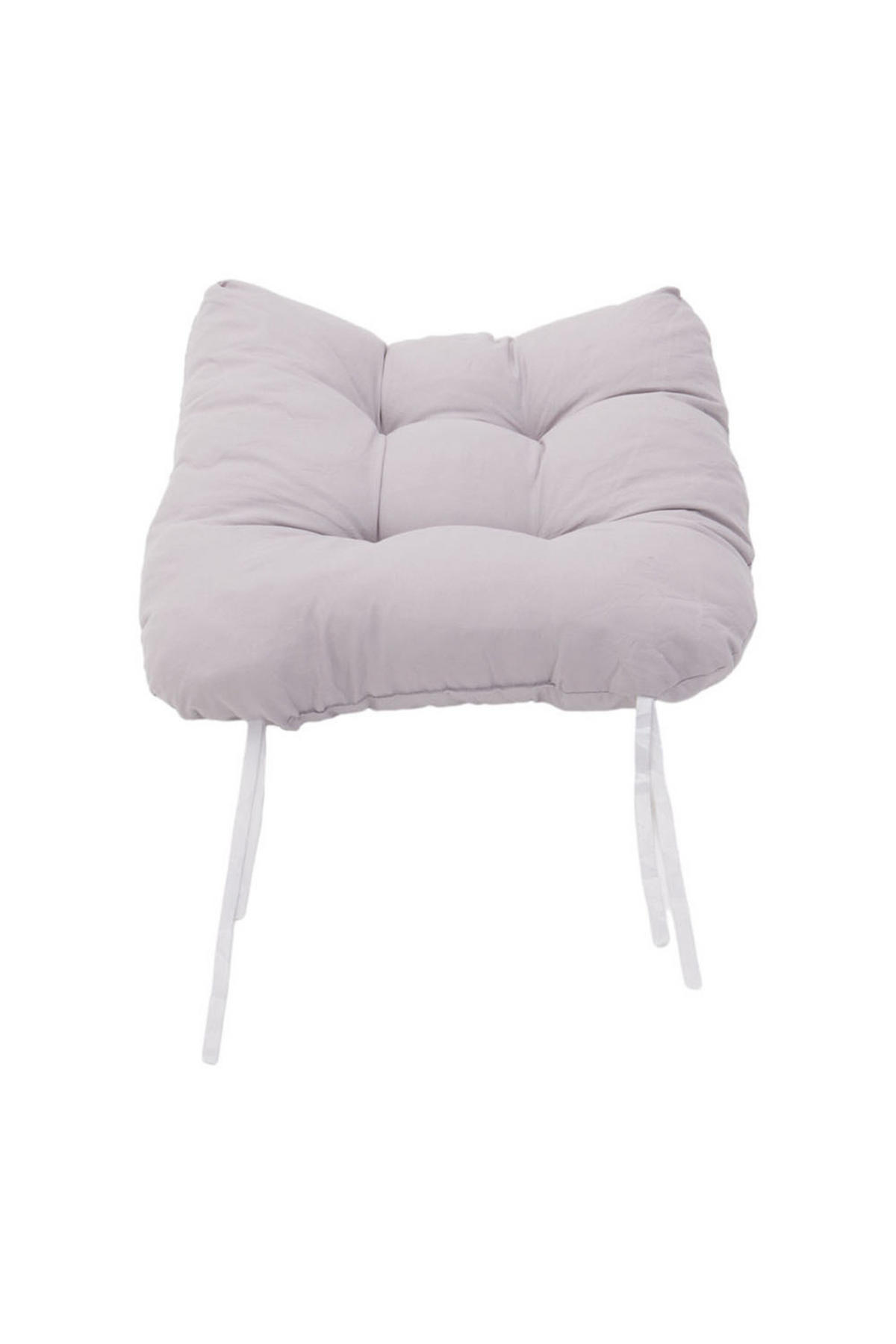 SITZKISSEN-SET 2-tlg. aus Polyester PP-Baumwolle in Grau für Outdoor-Liegen Kombinierfreudiges Design 43 x 53 cm - Grau, Textil (43/72/53cm) - Livingandhome