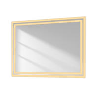 BADSPIEGEL mit Umweltfreundlicher Silberspiegel Beleuchtung 80/60/3,5 cm - Weiß, Glas (60/3.6/80cm) - EMKE