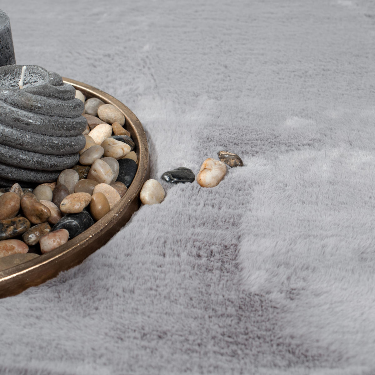 HOCHFLOR-TEPPICH Topia 400 Grau 120x170 cm - Grau, Textil (120/170cm) - carpet city