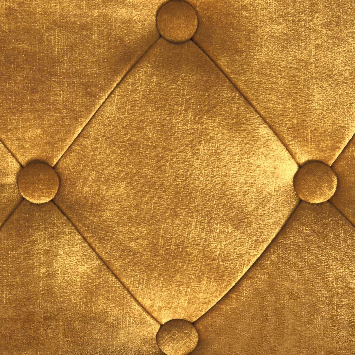 BANK Senfgelb Roseville - Gelb/Goldfarben, Textil (117/44/40cm) - Beliani