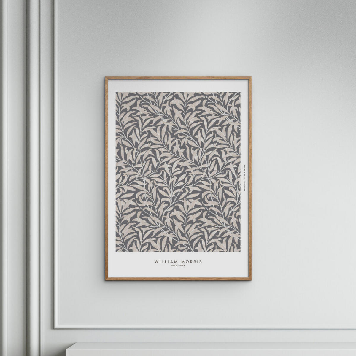 POSTER mit Rahmen William Morris - Nature Dust - Eichefarben/Grün, Holz/Papier (30/40cm) - Poster&Frame