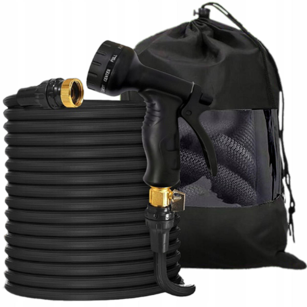 GARTENSCHLAUCH 30m - Schwarz, Kunststoff (3000cm)