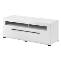 LOWBOARD TULLIA 140x50x52 cm mit 2 Schubladen Weiß - Weiß, Holzwerkstoff (140/52/50cm) - MASSENO