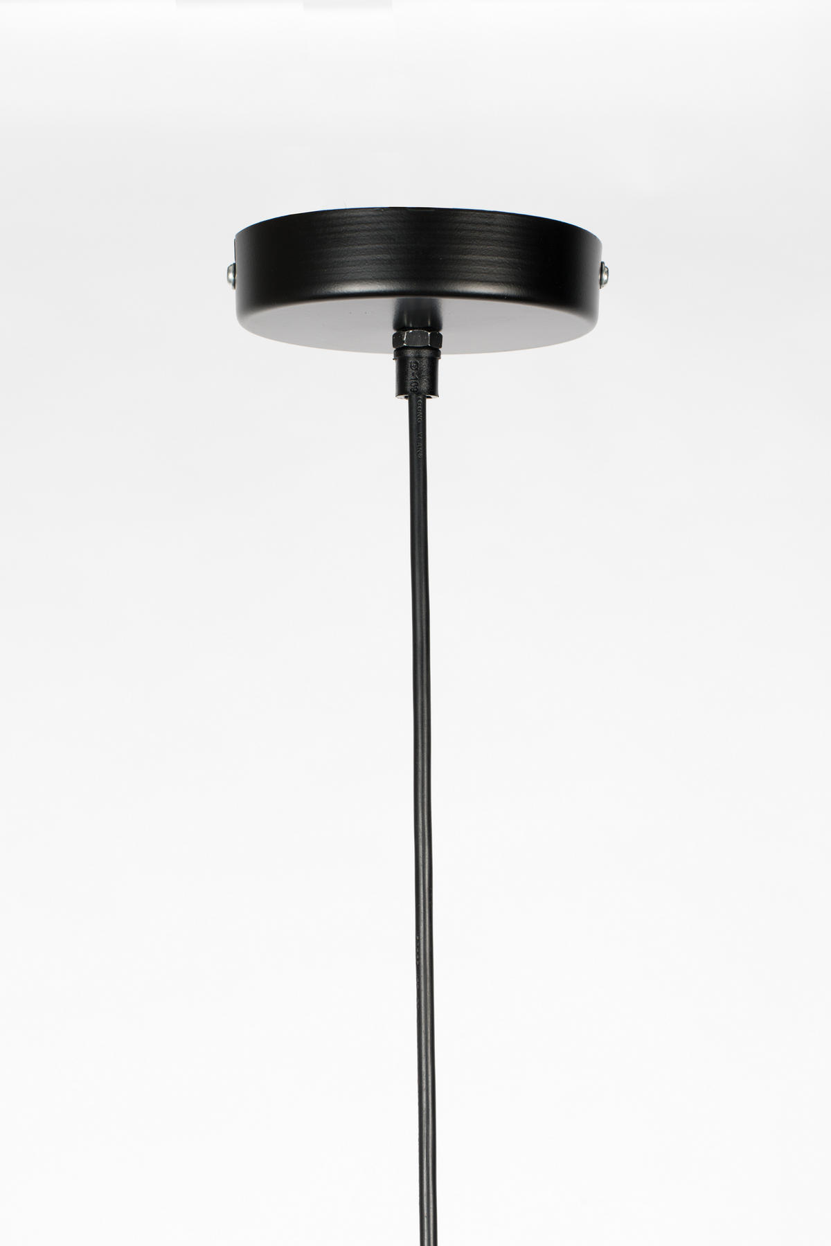 HÄNGELAMPE Lena - Schwarz - 37/37/155 cm - Schwarz, Metall (37/37/155cm)