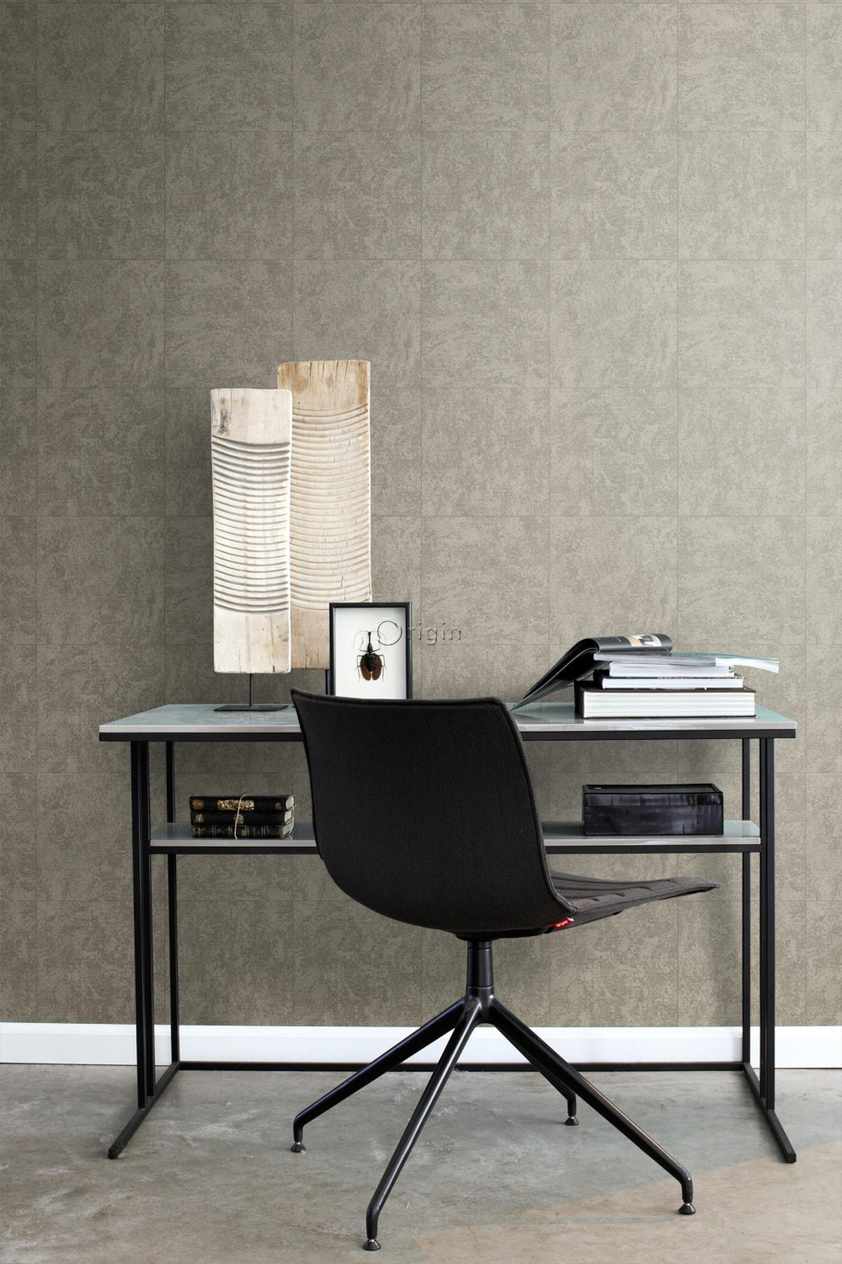 TAPETE Stein-Optik 53 cm x 10.05 m - Braun, Papier (53/1000cm) - Origin Wallcoverings