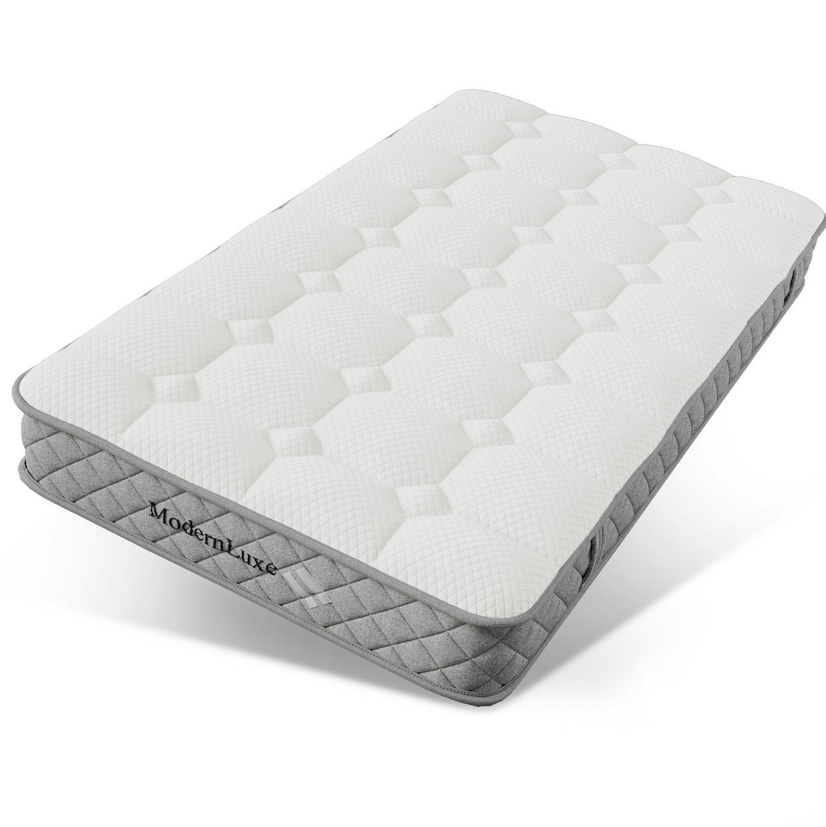 ČALOUNĚNÁ postel 90/200 cm béžová z lnu s USB-C, 4 zásuvkami a matrací - béžová, textil (90/200cm) - OKWISH