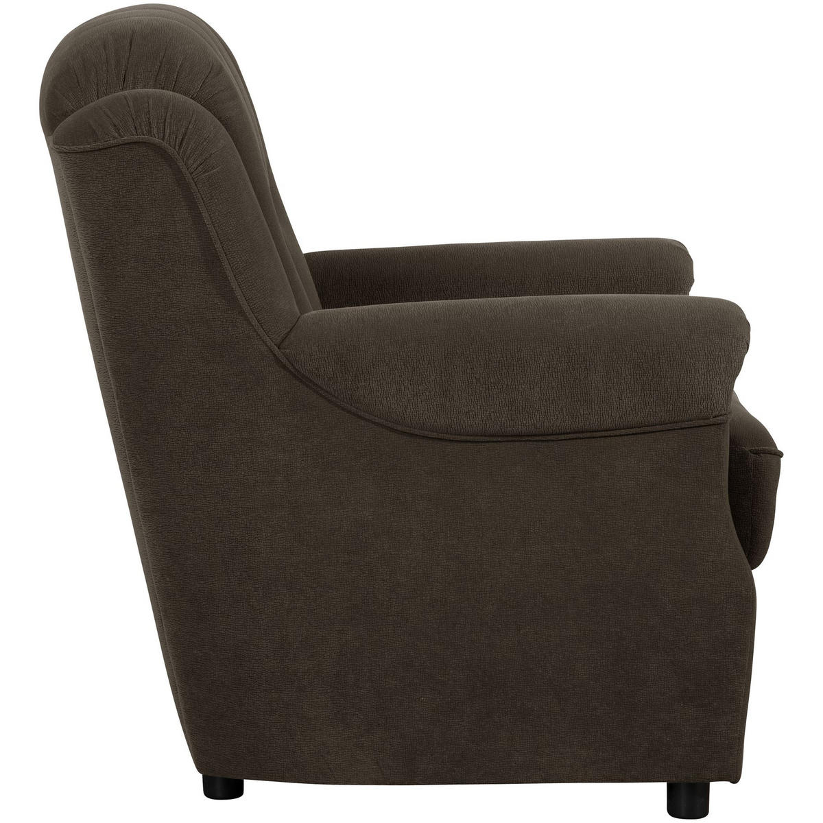 POLSTERSESSEL Kaylyn Flockstoff braun - Braun, Kunststoff (81/89/83cm) - 58aufmkessel