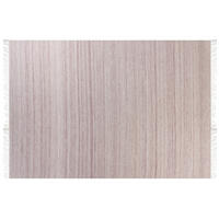 TEPPICH geflochten Malhia 230/160 cm - Rot, Kunststoff (160/230cm) - Beliani