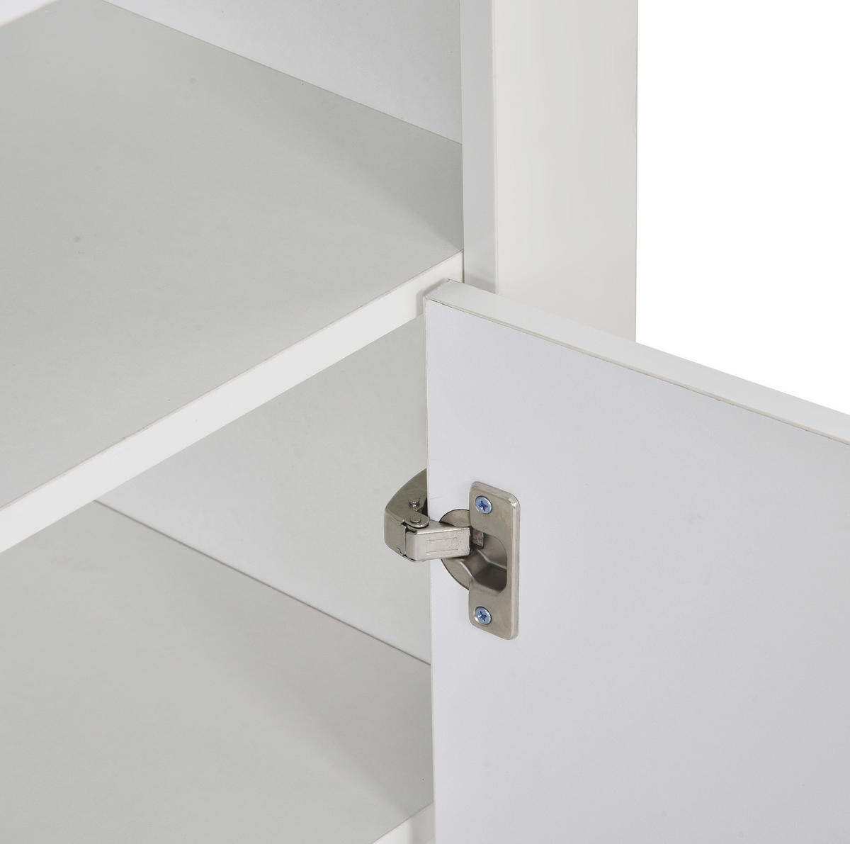 SIDEBOARD 108/40/92 cm Weiß aus MDF mit LED-Beleuchtung - Weiß, Holzwerkstoff (40/92/108cm) - OKMYHOME