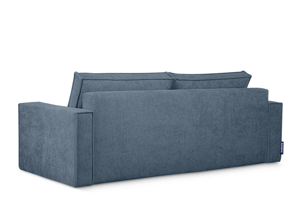 3-SITZER-SOFA NAPI II mit Schlaffunktion, hellblau - Hellblau, Textil (228/89/101cm) - KONSIMO®
