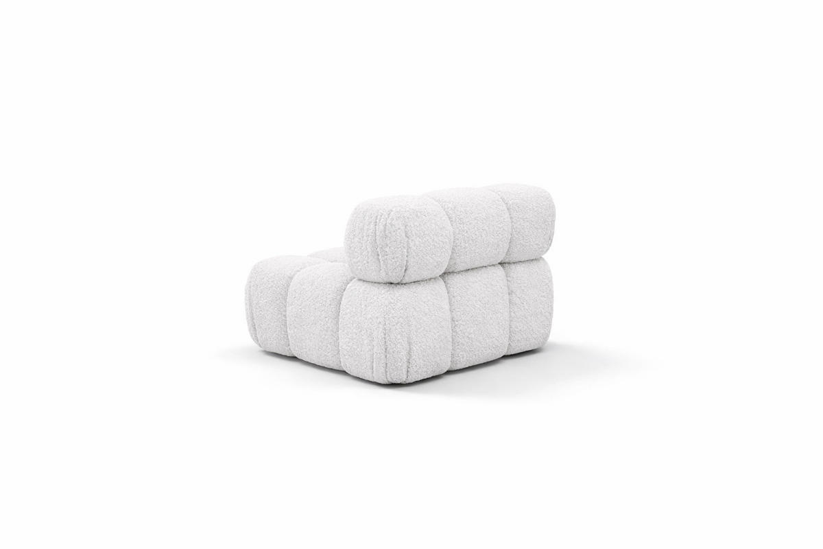 MODUL Mittig, Für Modulares System, Stoff Abriamo, Ecru, Selia - Ecru, Holz (95/70/95cm) - Kaiser Möbel