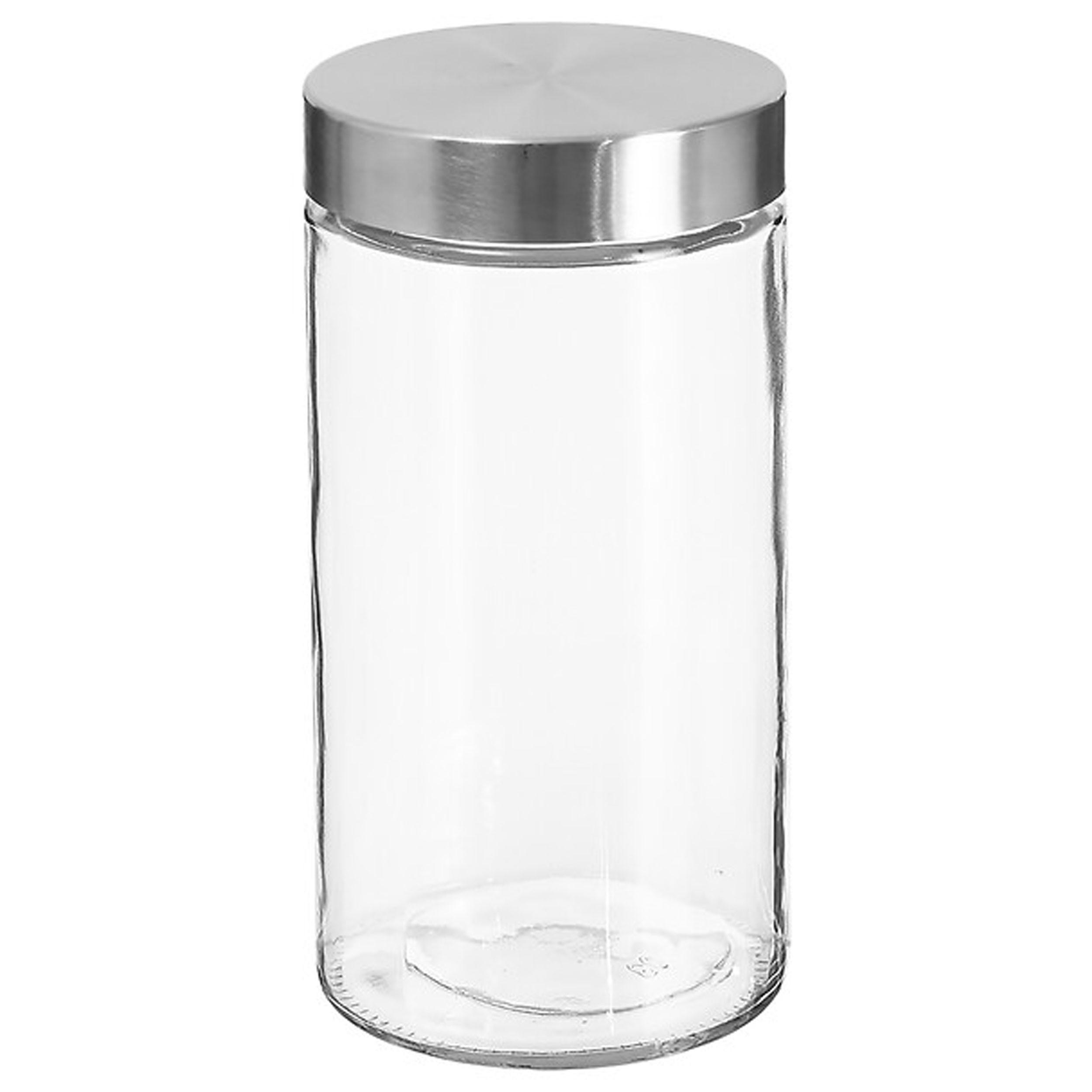 EINMACHGLAS Nixo, Glas, Edelstahl, Transparent, 1.7 L - Transparent, Glas (1.7L) - 5five Simply Smart