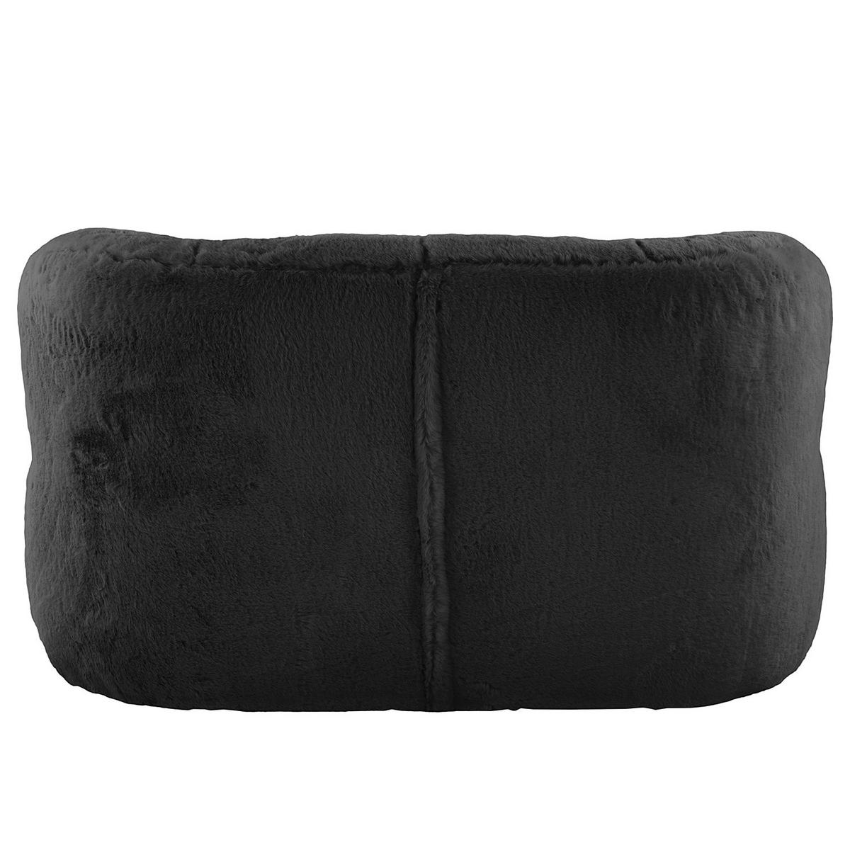 1,5-SITZER SOFA - Anthrazit/Schwarz, Kunststoff/Textil (134/75/84cm) - home24