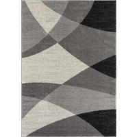 TEPPICH Niederflor Abstrakt THUR Polypropylen Grau 80 x 140 cm - Grau, Textil (80/140cm) - KADIMA DESIGN