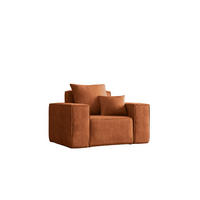 SESSEL ELLA Modern Stoff Noel Orange - Orange, Holz/Textil (90/78/117cm) - Kaiser Möbel