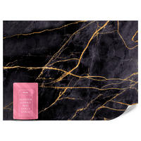 FOTOTAPETE Marmor Muster Abstraktion Glamour 200x140 - Beige/Schwarz, Papier (200/140cm) - Muralo