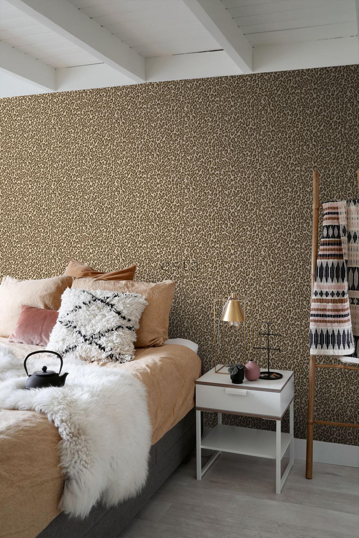 TAPETE Leopardenmuster 53 cm x 10.05 m - Braun, Papier (53/1000cm) - ESTAhome