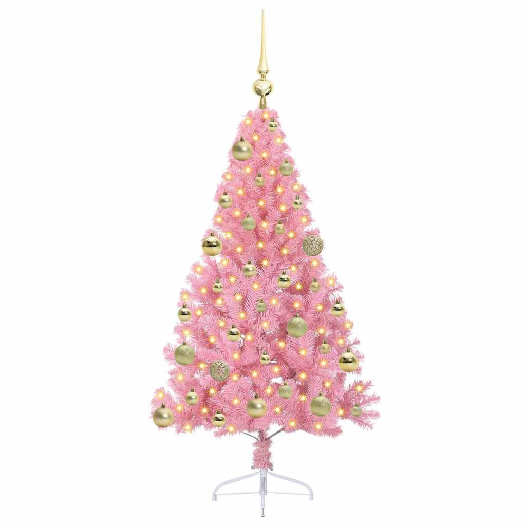 vidaXL Weihnachtsbaum Rosa 120 cm