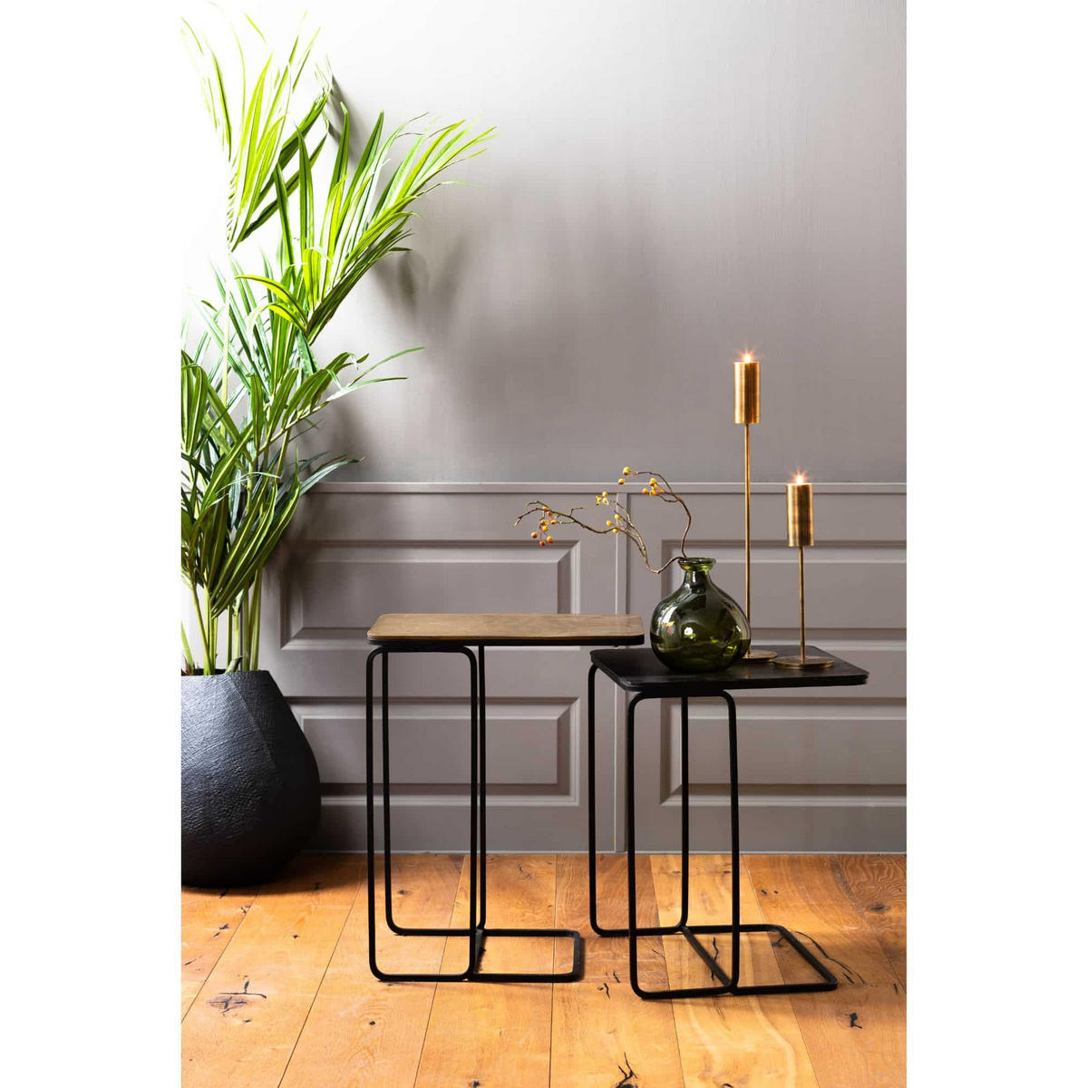 BEISTELLTISCH LAJA, Metall, Bronze - Bronzefarben, Metall (46/31/57cm) - Light & Living