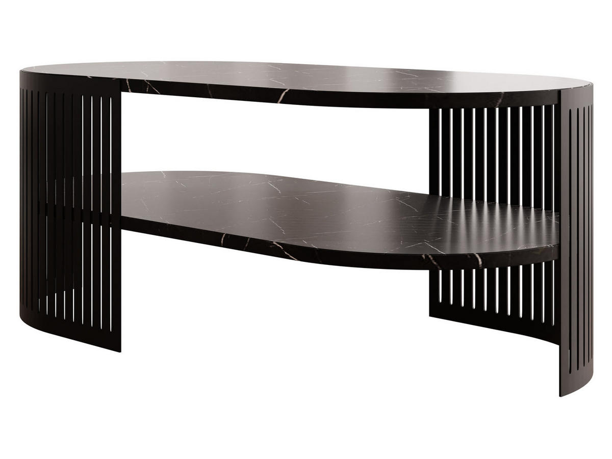 COUCHSITCH Fikoli Oval II - Multicolor/Schwarz, Holzwerkstoff/Metall (100/50/40cm) - MIRJAN24