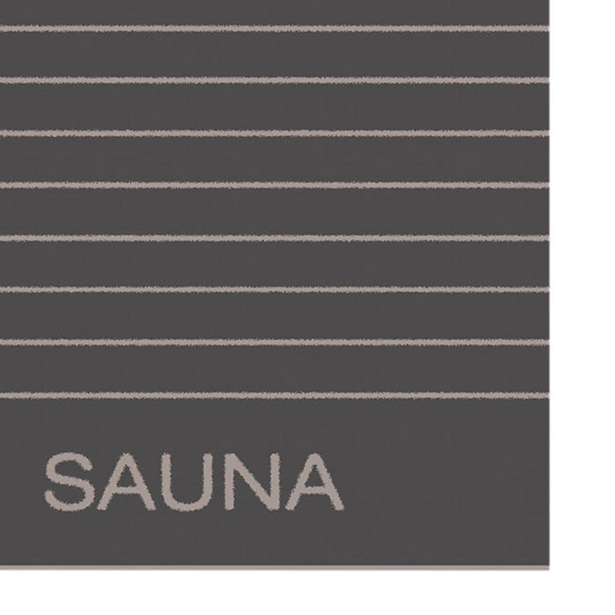 SAUNATÜCHER BALANCE DOUBLEFACE 6237 ANTHRAZIT - 73 - Grau, Textil (80/200cm) - Cawoe
