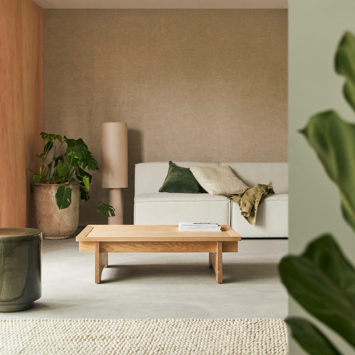 COUCHTISCH Miu Natur aus Eiche - Naturfarben, Holz (65/105/30cm) - Tikamoon