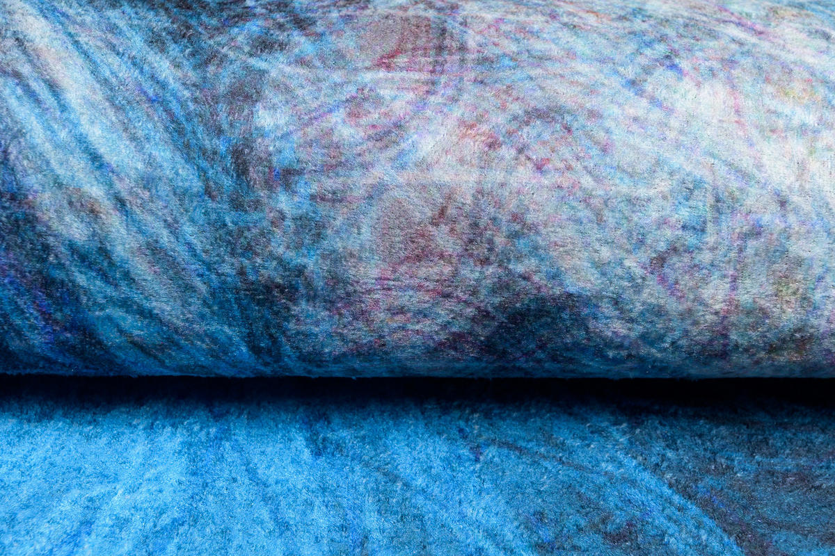 TEPPICH TOSCANA Blau 80/150 cm - Blau, Textil (80/150cm) - Tapiso