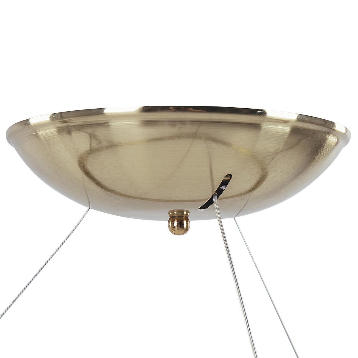 HÄNGELEUCHTE Kraburi 61/61/180 cm - Goldfarben, Kunststoff (61/61/180cm) - Beliani
