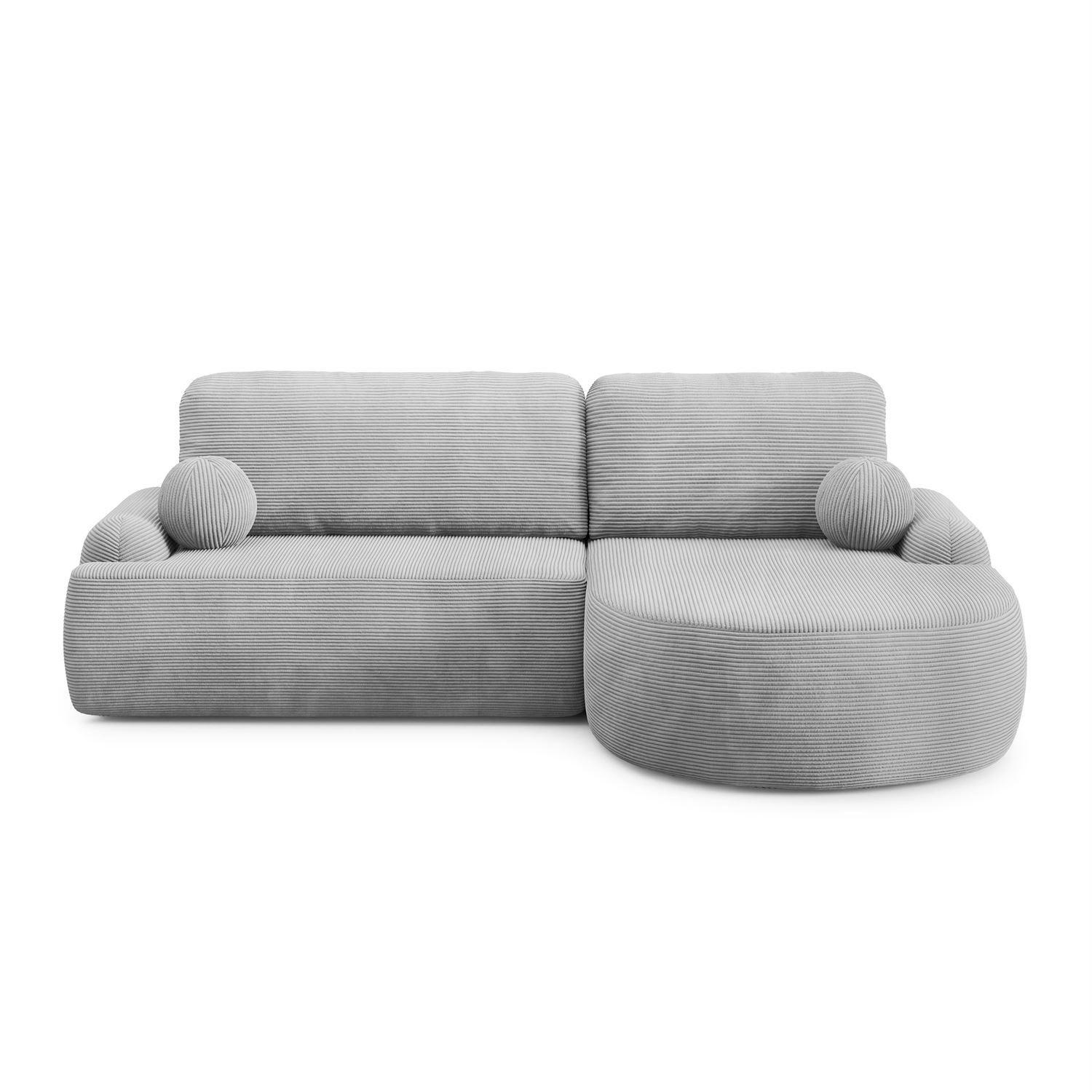 Lookway Ecksofa Hellgrau 264x172 cm