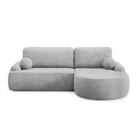 ECKSOFA CLEO II mit Schlaffunktion Version Rechte Poso 110 - Hellgrau, Kunststoff (264/172cm) - Lookway