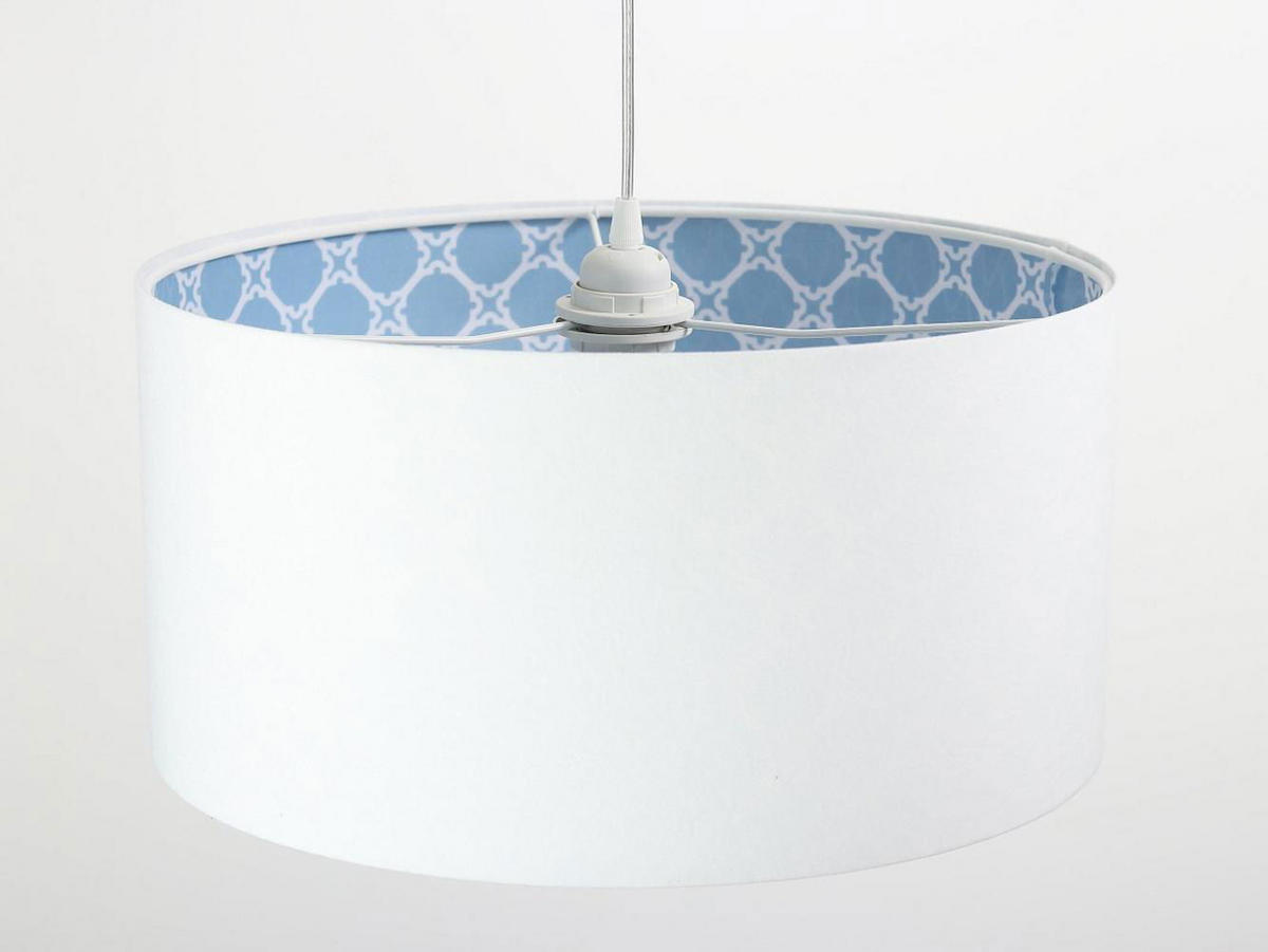 HÄNGELEUCHTE Blau 40/20 cm - Blau/Weiß, Kunststoff (40/0.6/20cm) - ONZENO