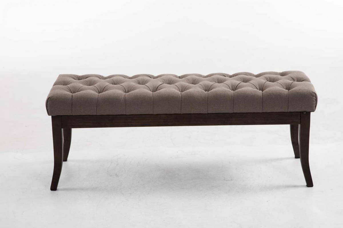SITZBANK 120/38 cm Stoff Taupe - Taupe, Holz/Textil (120/46/38cm) - CLP
