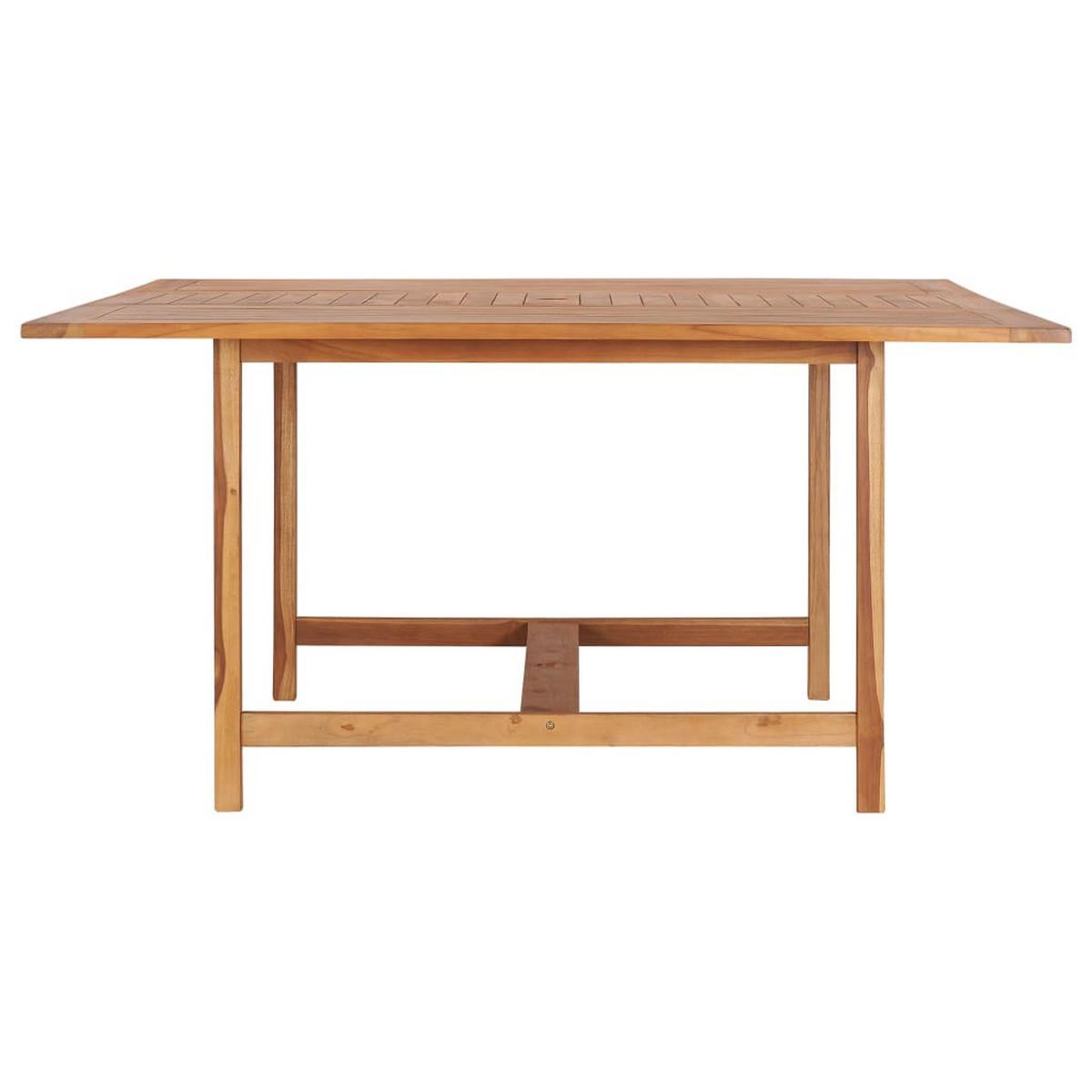 GARTENTISCH 150/150/76 Cm Massivholz Teak - Braun, Holz (150/150/76cm) - vidaXL