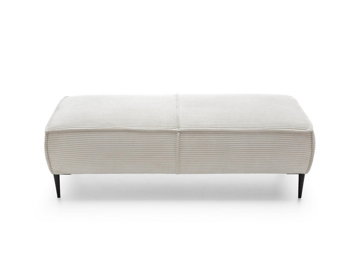 MASSENO Sitzhocker DUNA, Modern Polsterhocker, Fußhocker Creme - Creme, Holzwerkstoff/Kunststoff (65/44/140cm) - MASSENO
