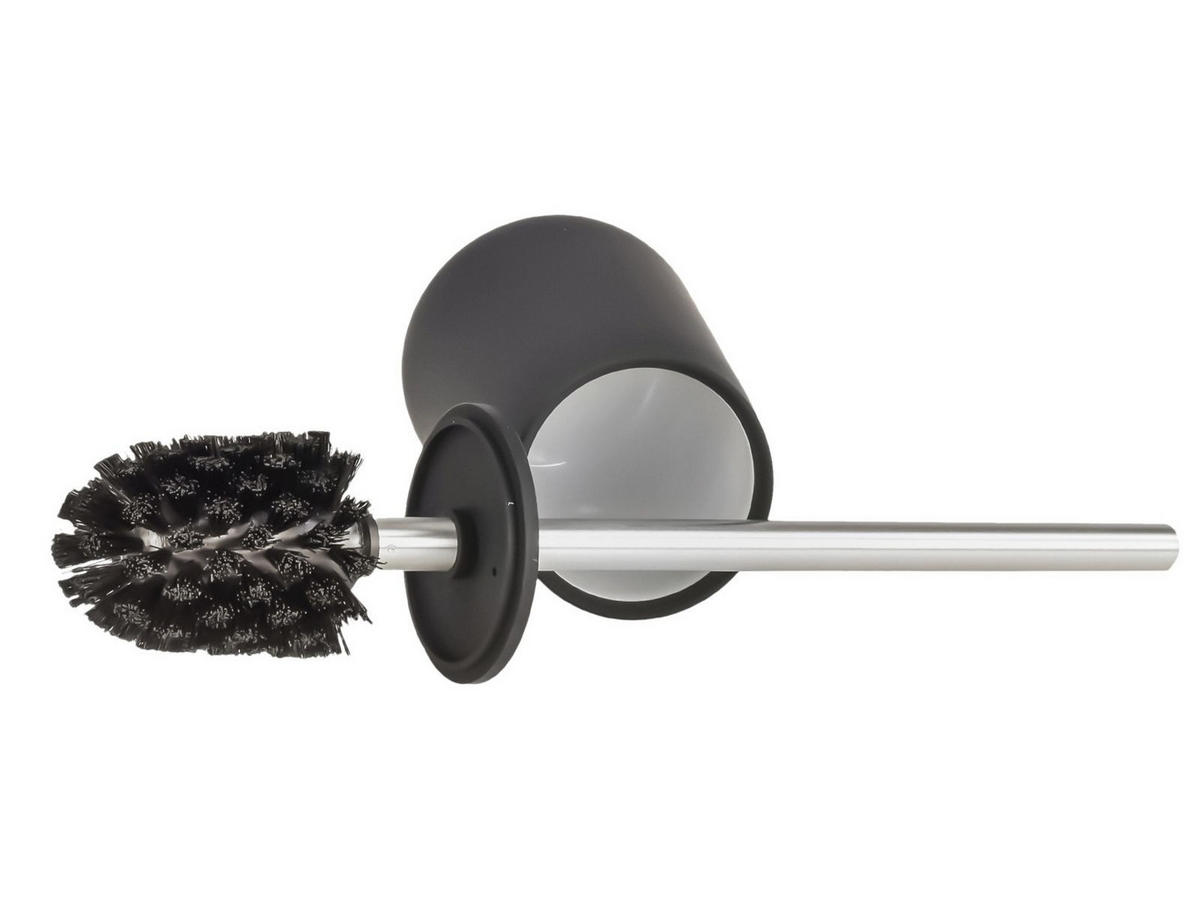 BAD ACCESSOIRES SET Nova 2tlg. schwarz - Schwarz, Kunststoff (23/29/23cm) - Zone Denmark